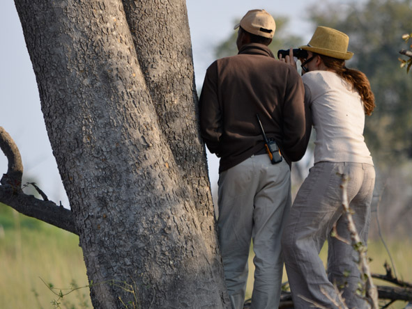 Carlien Parsons - game-viewing on a walking safari in the Okavango Delta